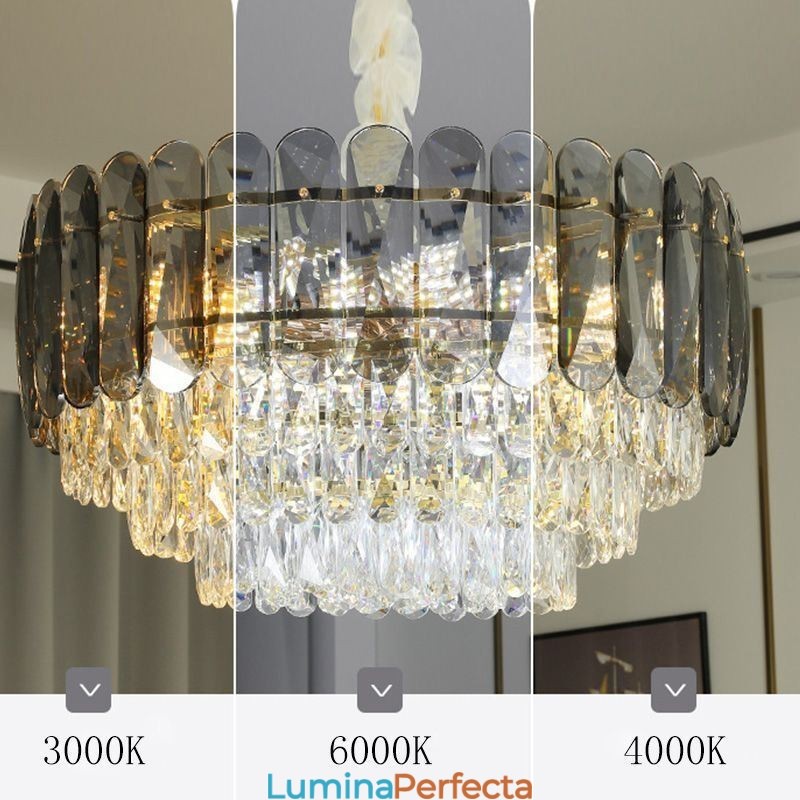 Plafoniera cu pandantiv din cristal