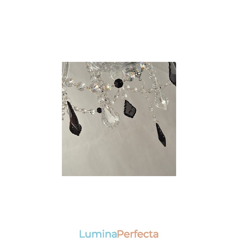 Candelabru elegant din cristal cu 12 lumini