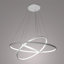 Lampă suspendată modernă din aluminiu negru cu 3 inele