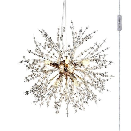 Candelabru cu foc de artificii 8 lumini Lampă suspendată cu păpădie