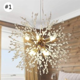 Candelabru cu foc de artificii 8 lumini Lampă suspendată cu păpădie