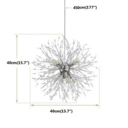 Candelabru cu foc de artificii 8 lumini Lampă suspendată cu păpădie