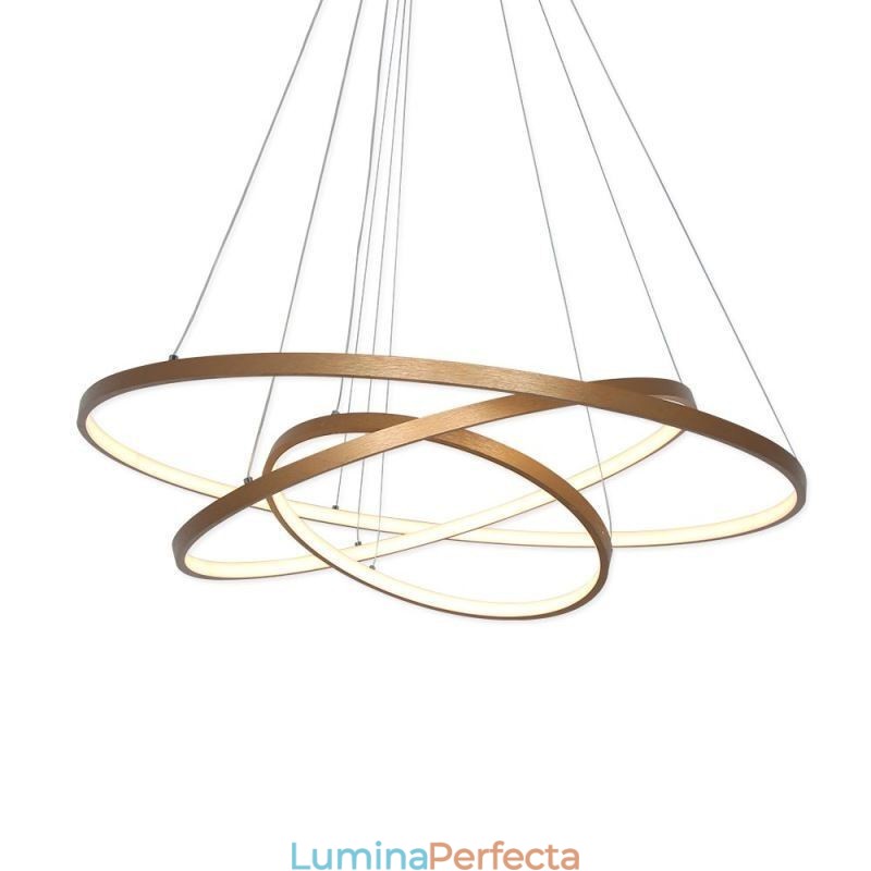 Pendant Lampă Modern Candelabru Iluminat Plafoniera 3 Inele