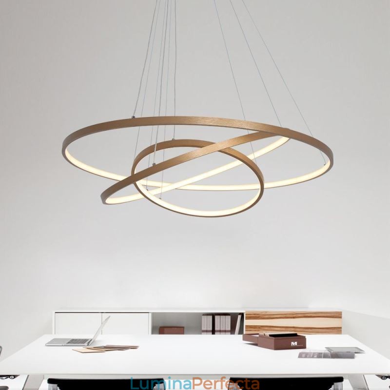 Pendant Lampă Modern Candelabru Iluminat Plafoniera 3 Inele
