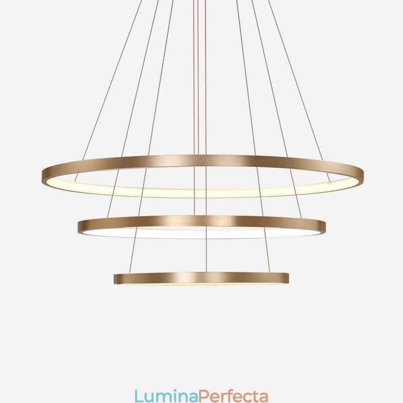 Pendant Lampă Modern Candelabru Iluminat Plafoniera 3 Inele