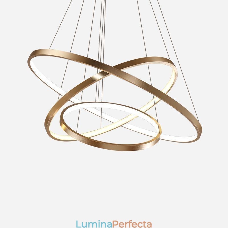 Pendant Lampă Modern Candelabru Iluminat Plafoniera 3 Inele