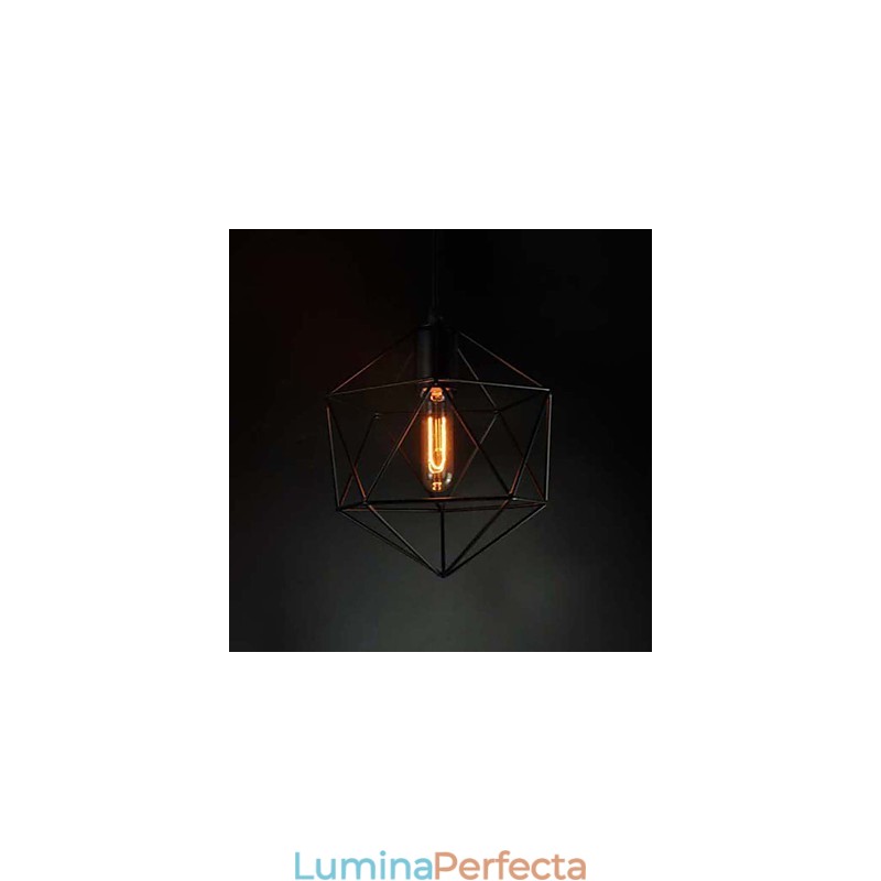 Candelabru vintage în stil european în formă de diamant negru