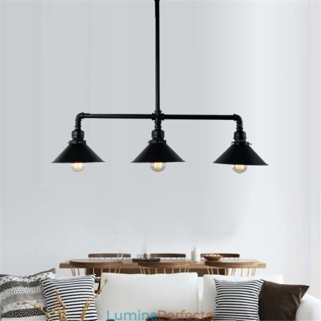 3 lumini retro industrial vintage țeavă de apă pandantiv candelabru în stil rustic rustic 3 lumini retro industrial vintage țeavă de apă pandantiv candelabru în stil rustic rustic