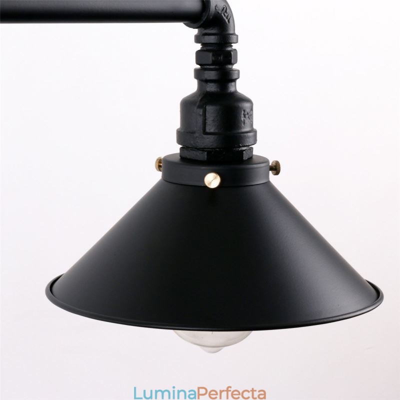 3 lumini retro industrial vintage țeavă de apă pandantiv candelabru în stil rustic rustic