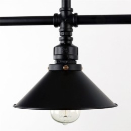3 lumini retro industrial vintage țeavă de apă pandantiv candelabru în stil rustic rustic