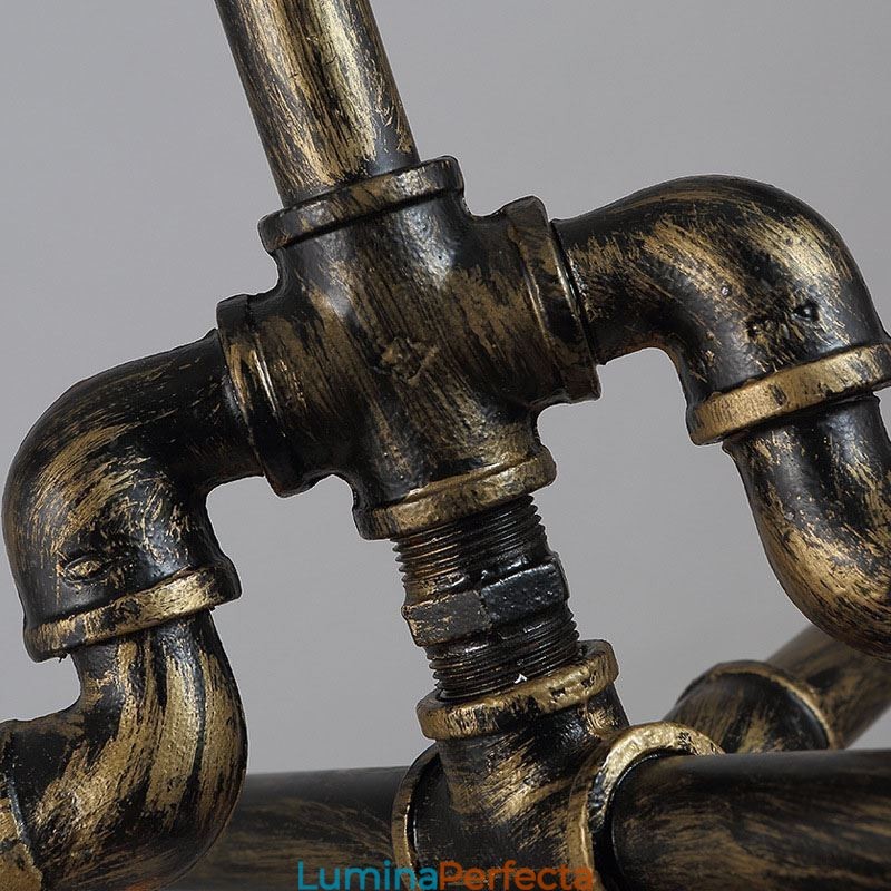 6 lumini retro industrial vintage țeavă de apă pandantiv candelabru în stil rustic rustic