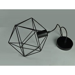 Candelabru vintage în stil european în formă de diamant negru