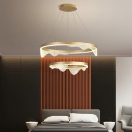 Golden Wave Ripple Pendant Plafoniera 2 Lumini