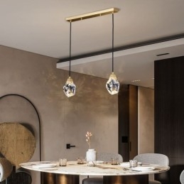 Plafoniera cu mini bilă simplă de cristal