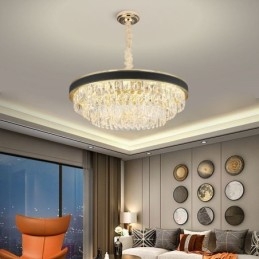 Lampă suspendată modernă Plafoniera din cristal 9 12 16 Lumini