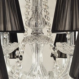 Candelabru elegant din cristal cu 12 lumini