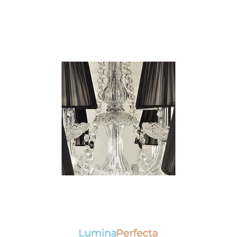 Candelabru elegant din cristal cu 12 lumini