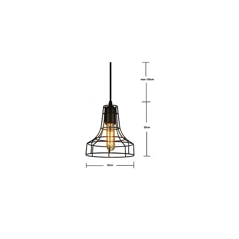 Candelabru vintage în stil european pentru pendanta neagră