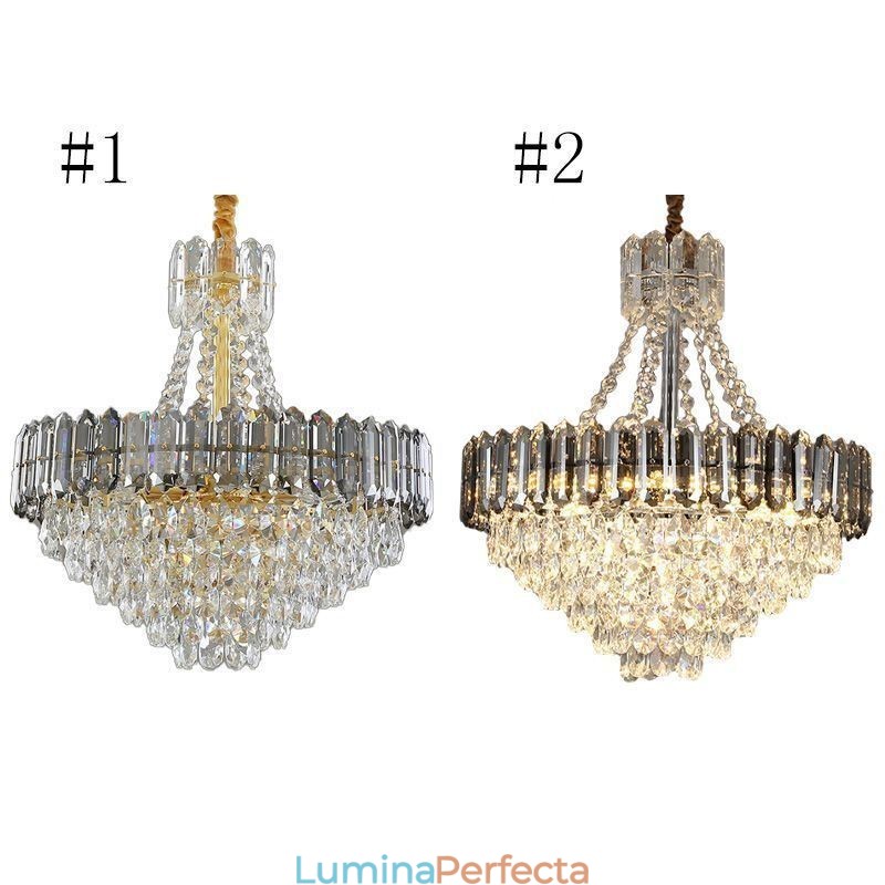 Lumină suspendată din cristal Corp de iluminat suspendat conic