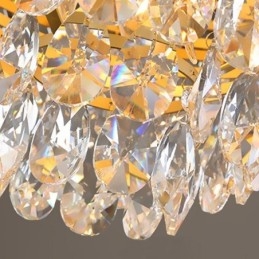 Lumină suspendată din cristal Corp de iluminat suspendat conic