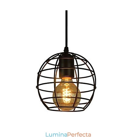 Candelabru de epocă în stil european în formă de glob pentru lumina suspendată neagră Candelabru de epocă în stil european în formă de glob pentru lumina suspendată neagră