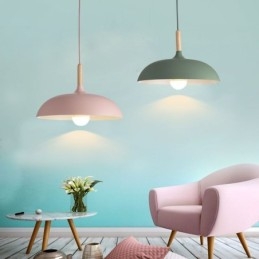 Lampă suspendată modernă Lampă suspendată colorată Macaron