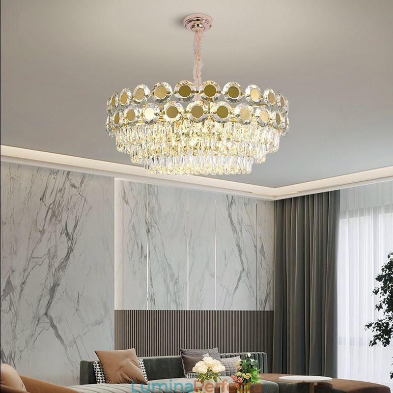 Corp de iluminat de tavan modern din cristal
