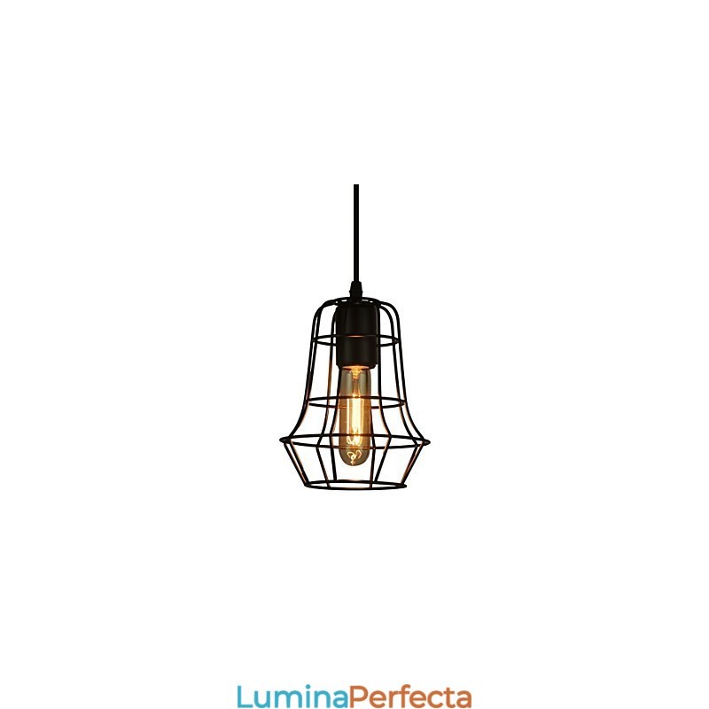 Candelabru de epocă în stil european elegant pentru lumina suspendată neagră