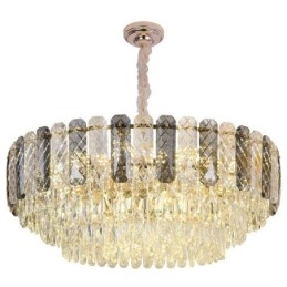 Plafoniera rotundă din cristal