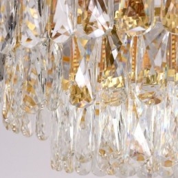 Plafoniera rotundă din cristal