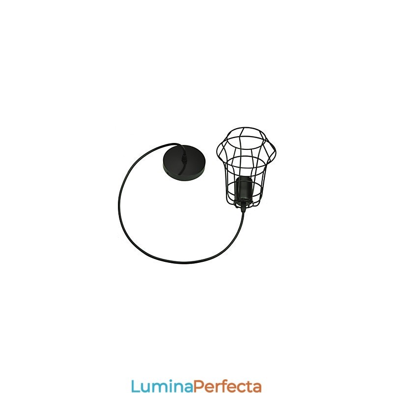 Candelabru de epocă în stil european elegant pentru lumina suspendată neagră