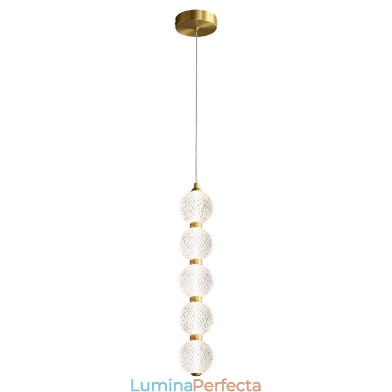 Lampă suspendată Iluminat decorativ cu margele acrilice