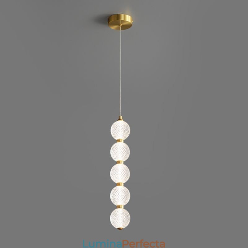 Lampă suspendată Iluminat decorativ cu margele acrilice