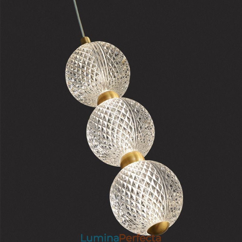 Lampă suspendată Iluminat decorativ cu margele acrilice