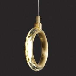 Lampă suspendată Corp de iluminat inel acrilic cu reflectoare