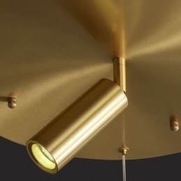 Lampă suspendată Corp de iluminat inel acrilic cu reflectoare