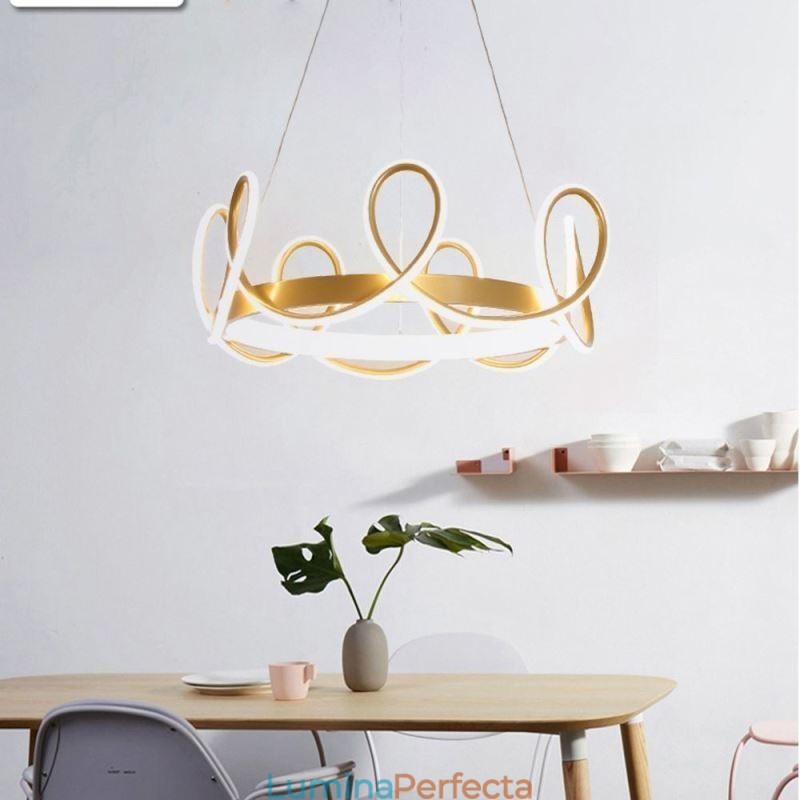 Lampă suspendată modernă Crown pendantavă aluminiu 1 lumină