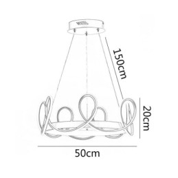 Lampă suspendată modernă Crown pendantavă aluminiu 1 lumină