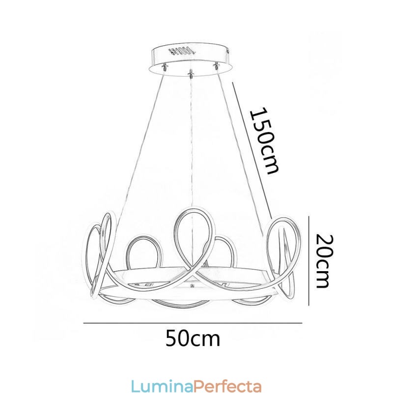 Lampă suspendată modernă Crown pendantavă aluminiu 1 lumină