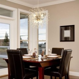 Candelabru cu foc de artificii 8 lumini Lampă suspendată cu păpădie