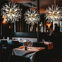 Candelabru cu foc de artificii 8 lumini Lampă suspendată cu păpădie