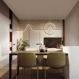 Lampă suspendată Corp de iluminat decorativ minimalist 52W