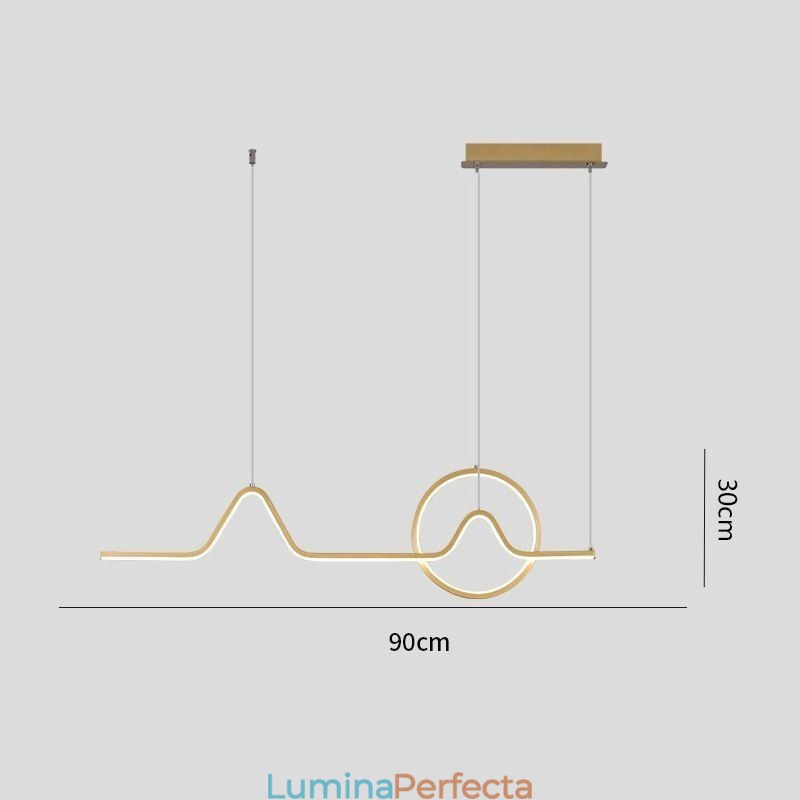 Lampă suspendată Corp de iluminat decorativ minimalist 52W