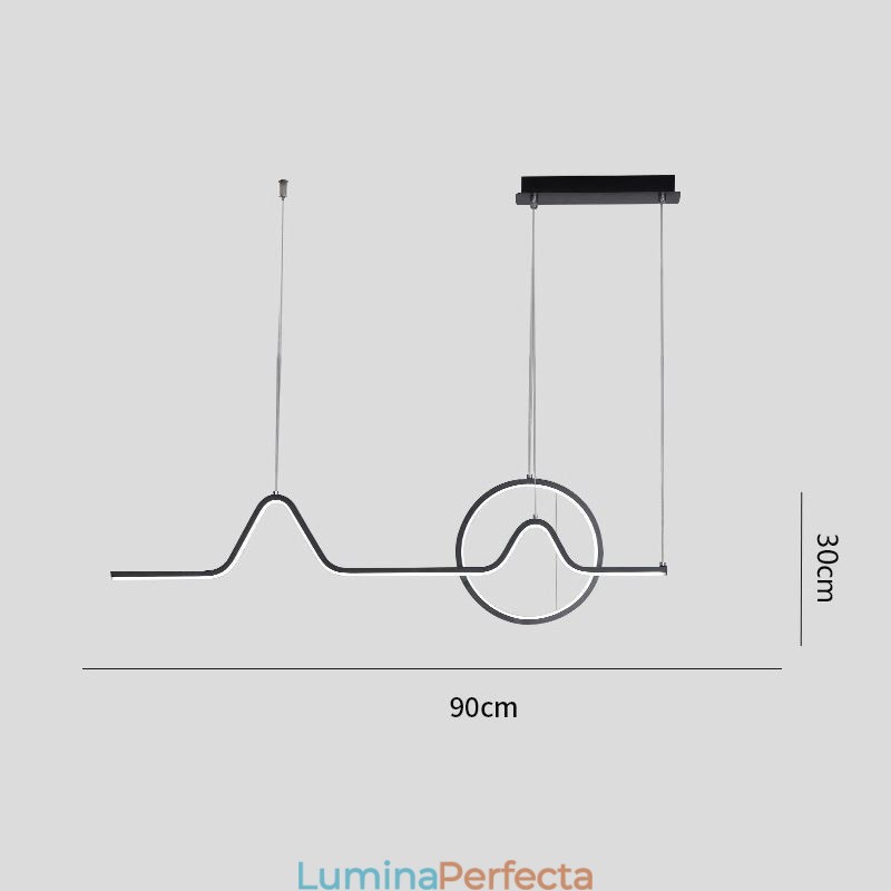 Lampă suspendată Corp de iluminat decorativ minimalist 52W