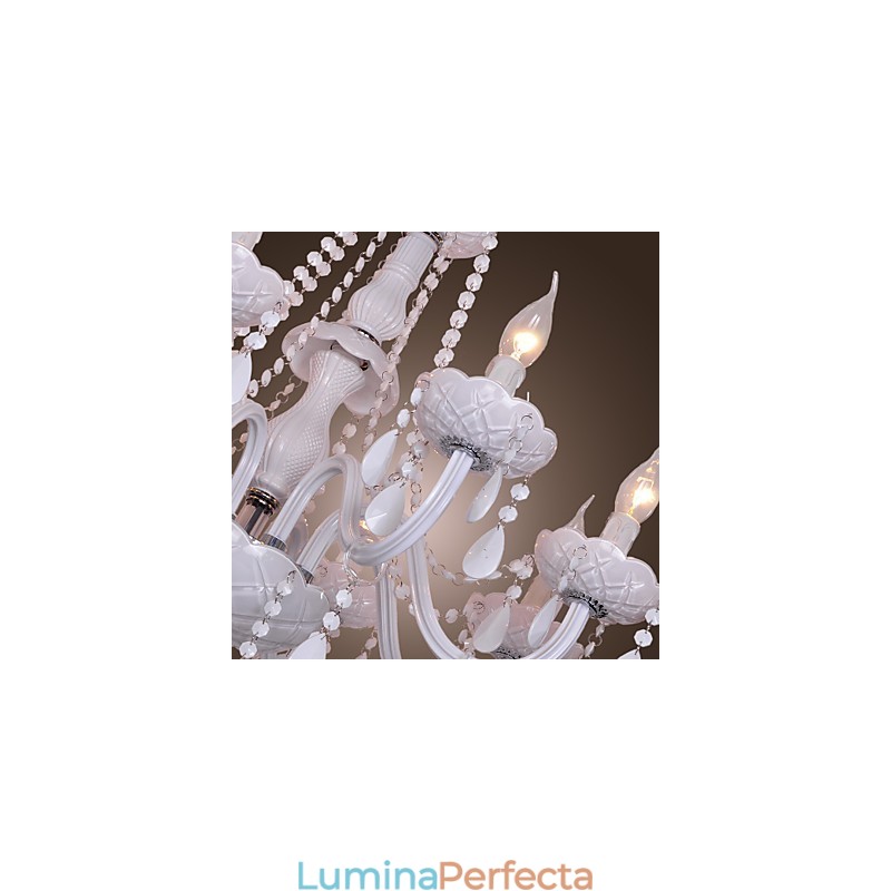 Candelabru din cristal galvanizat Rustic Lodge