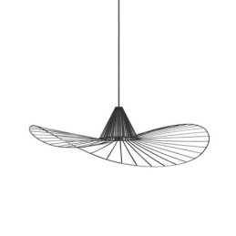Lampă suspendată din fier Lampă cu pălărie de paie simplă 1 lumină