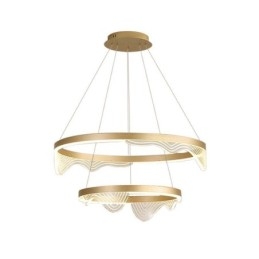 Golden Wave Ripple Pendant Plafoniera 2 Lumini