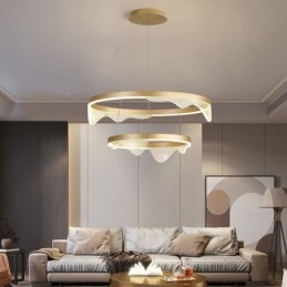 Golden Wave Ripple Pendant Plafoniera 2 Lumini