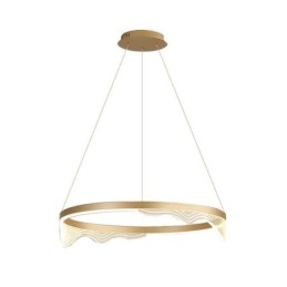 Lampă suspendată nordică din aluminiu Golden Wave Ripple