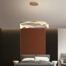 Lampă suspendată nordică din aluminiu Golden Wave Ripple